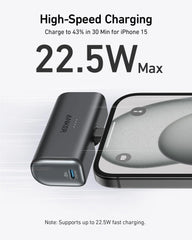 Refurbished Anker Nano Power Bank (22.5W, Built-In USB-C Connector)