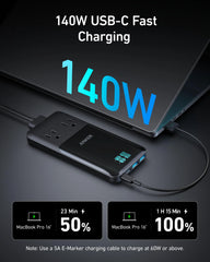 Anker Prime 6-in-1 Charging Station (140W) and Anker Prime Charger (100W, 3 Ports, GaN)