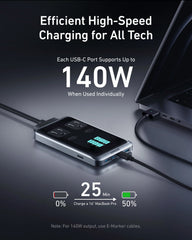 Anker Prime Charging Station (8-in-1, 240W) and Anker Prime USB-C to USB-C Cable (240W, Upcycled-Braided)