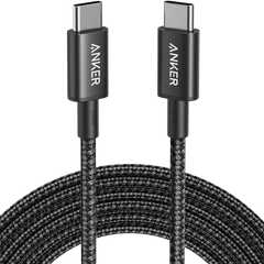 New Nylon USB-C to USB-C 100W Cable (10 ft, 2-Pack）