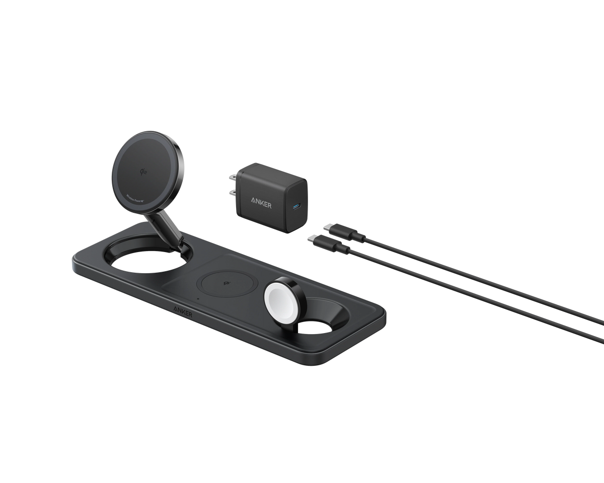 Refurbished Anker MagGo Wireless Charging Station (3-in-1 Pad)
