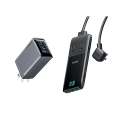 Anker Prime 6-in-1 Charging Station (140W) and Anker Prime Charger (100W, 3 Ports, GaN)